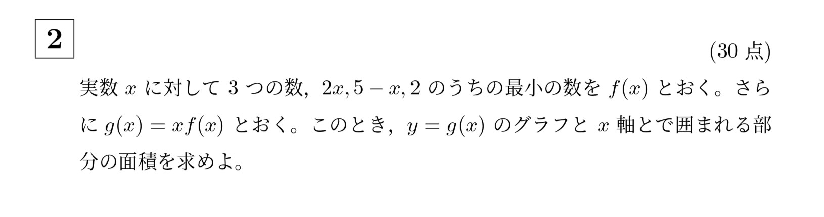 2003年京都大学後期文系大問2